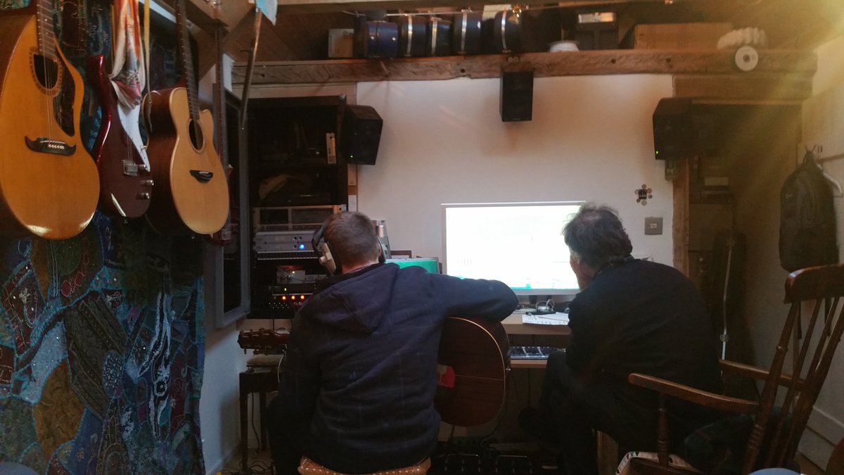 NickHarperNews's tweet photo. New via @rev_hammer studio time with Nick Harper and "new wizard on the block @SamuelRyan s new track 'Skald'" https://t.co/b3aRXTz0sf