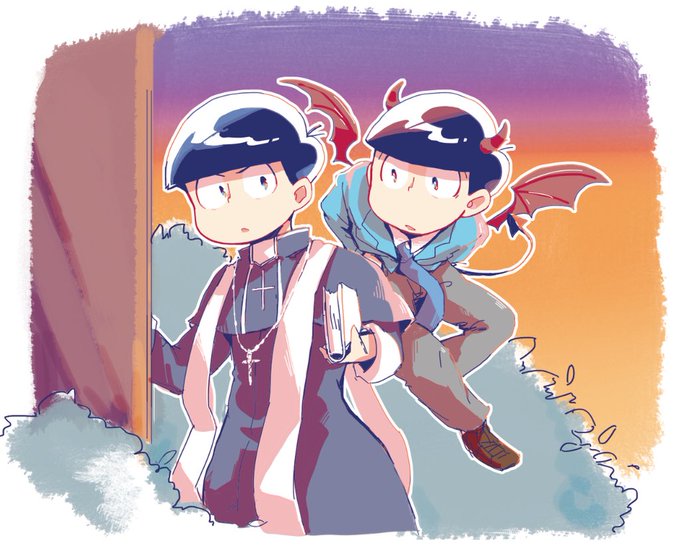 繋がらなくていいから俺の宗教松を見てくれのtwitterイラスト検索結果 古い順