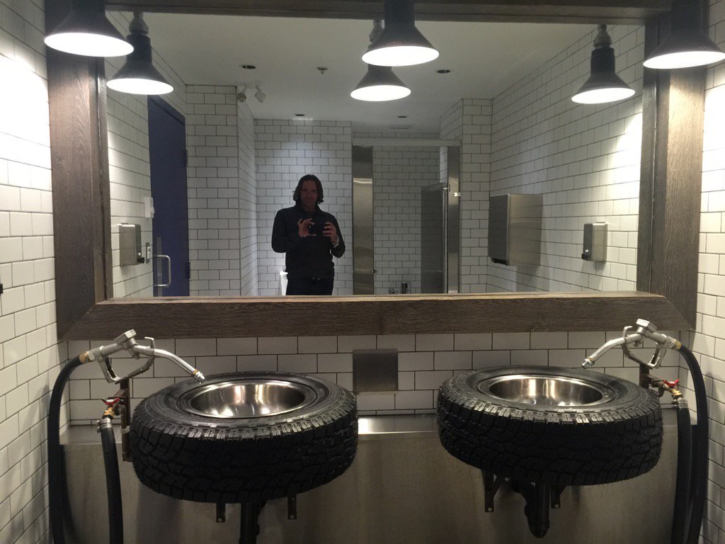abeckerdesign's tweet photo. How cool are those #bathroomsinks at #redtruckbrewery #adambecker #coolbathrooms #vanbc @RandBBrewing https://t.co/WQSu8z9jUE
