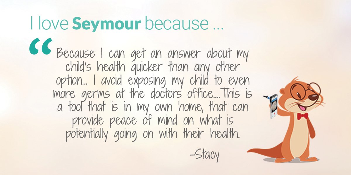 CellScope's tweet photo. "I can get an answer about my child's health quicker than any other option" #SeymourApp #Oto #EarInfections https://t.co/2nzlyRaUnZ