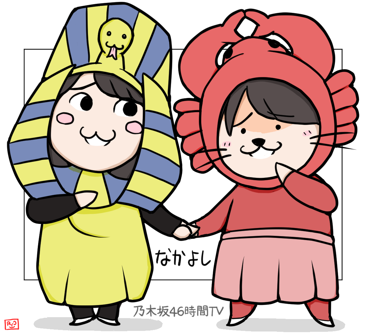 なべりょう على تويتر 最後までみんなで仲良く頑張ってほしい W 乃木坂46時間tvイラスト T Co Dis0h43y9j