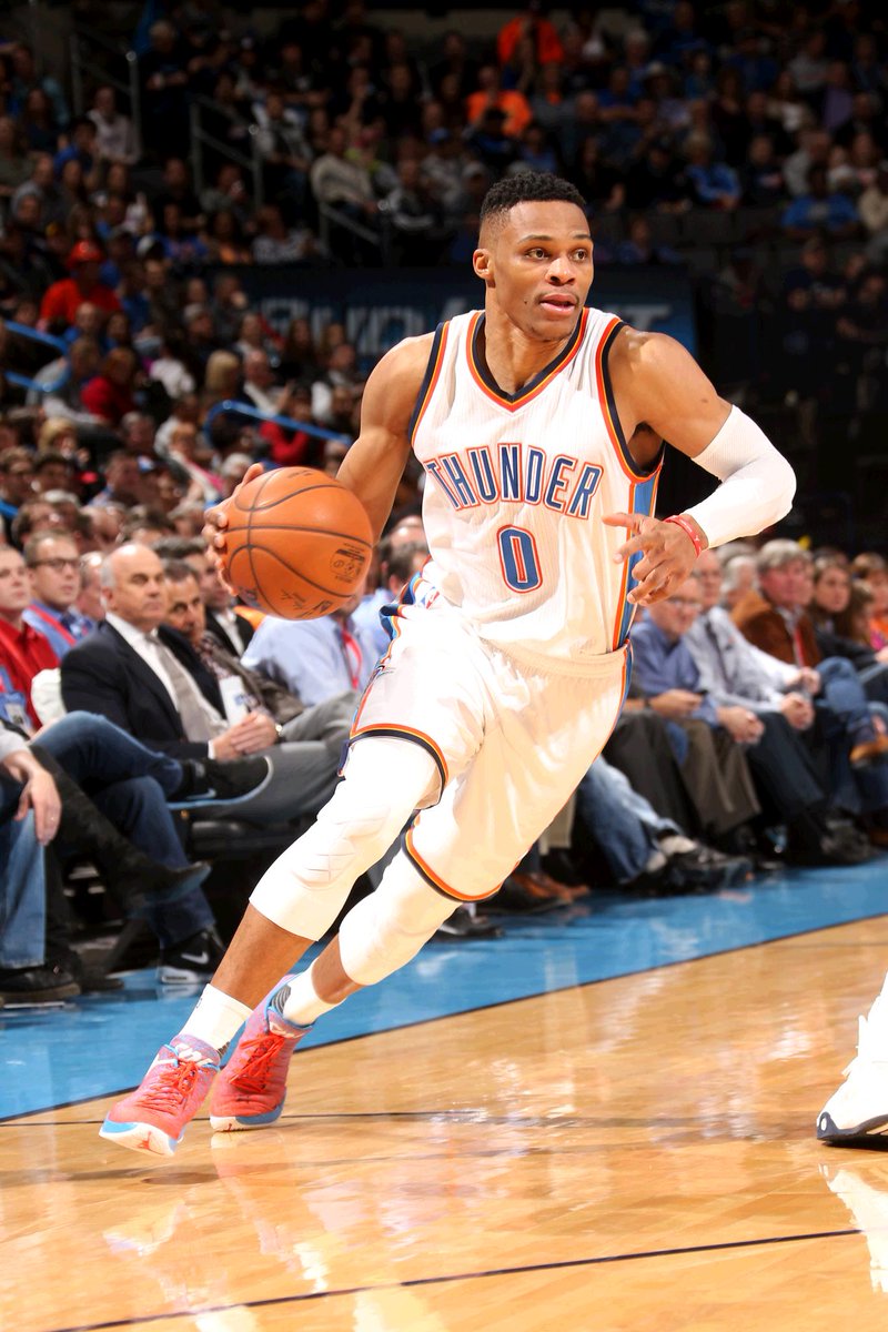 Russell Westbrook posts 10 Pts &amp; 10 Ast in 1st half for 3rd time this season. The rest of the NBA has done it once.