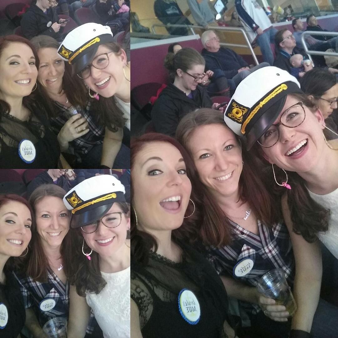 kim_thomas84's tweet photo. Celebrating Emily's bachelorette party @monstershockey !!! #monstershockey #cle #thisisCLE https://t.co/yXf8KjHx8L