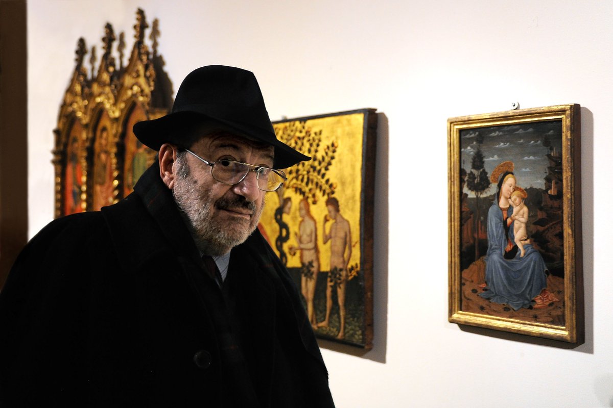 TheAVClub's tweet photo. R.I.P. Italian author Umberto Eco https://t.co/qWnTpgI630 https://t.co/bPzVclbl5E