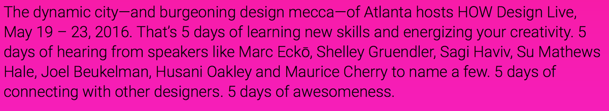 MeghanCArnold's tweet photo. Awesome to see @dr_shelley featured on the @HOWbrand site! https://t.co/ZGrbkBqMYP #design #typography #radladies https://t.co/bnWBCOOnEa