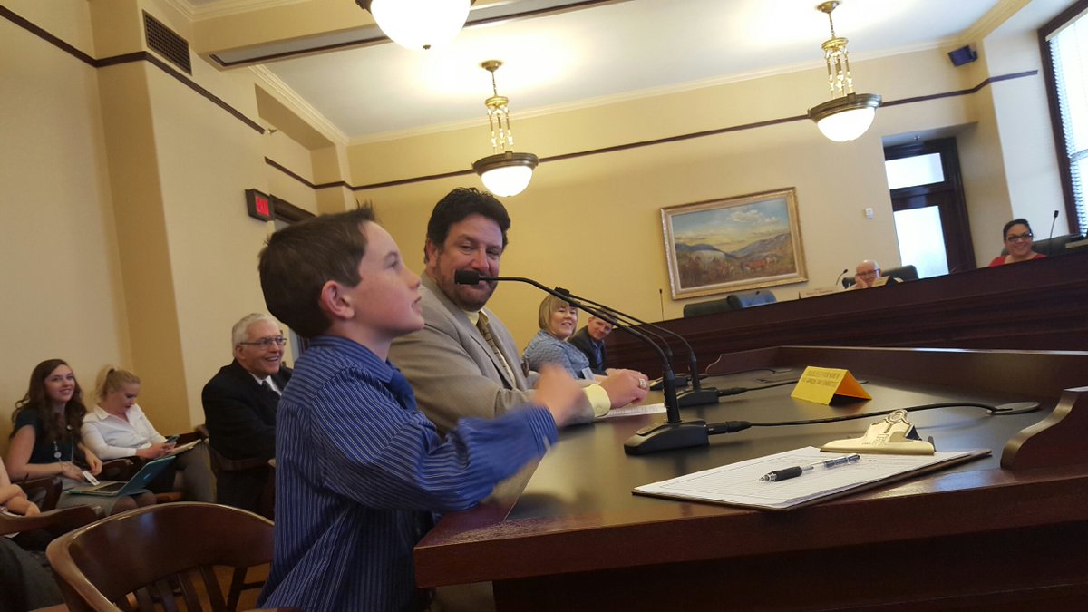 utahhousedems's tweet photo. A young constituent testifying to the historical impact of explorers Escalante and Dominguez #hcr7 #utpol #utleg https://t.co/H2yzPwH2Be