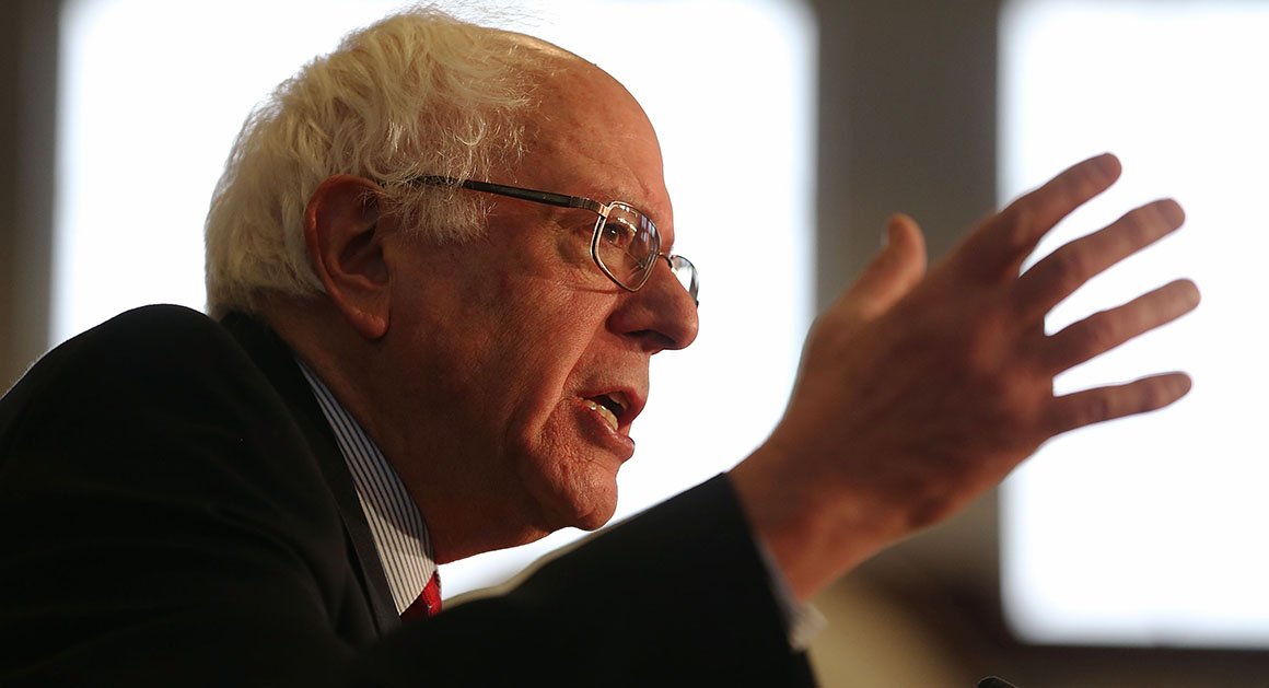 politico's tweet photo. .@BernieSanders challenges @HillaryClinton to release Wall Street speech transcripts https://t.co/aJFzsyiPVX | Getty https://t.co/LTm8jtckJf