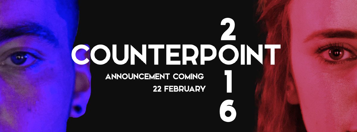 CounterpointDud's tweet image. MONDAY  |  #COUNTERPOINT2016