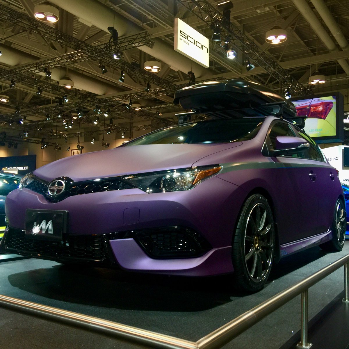 ScionCanada's tweet photo. Last chance to check out the Scion Swag Machine @autoshowcanada and see #iMProject16 and @SpdAcademy FR-S. https://t.co/nuU8RS0lZ7