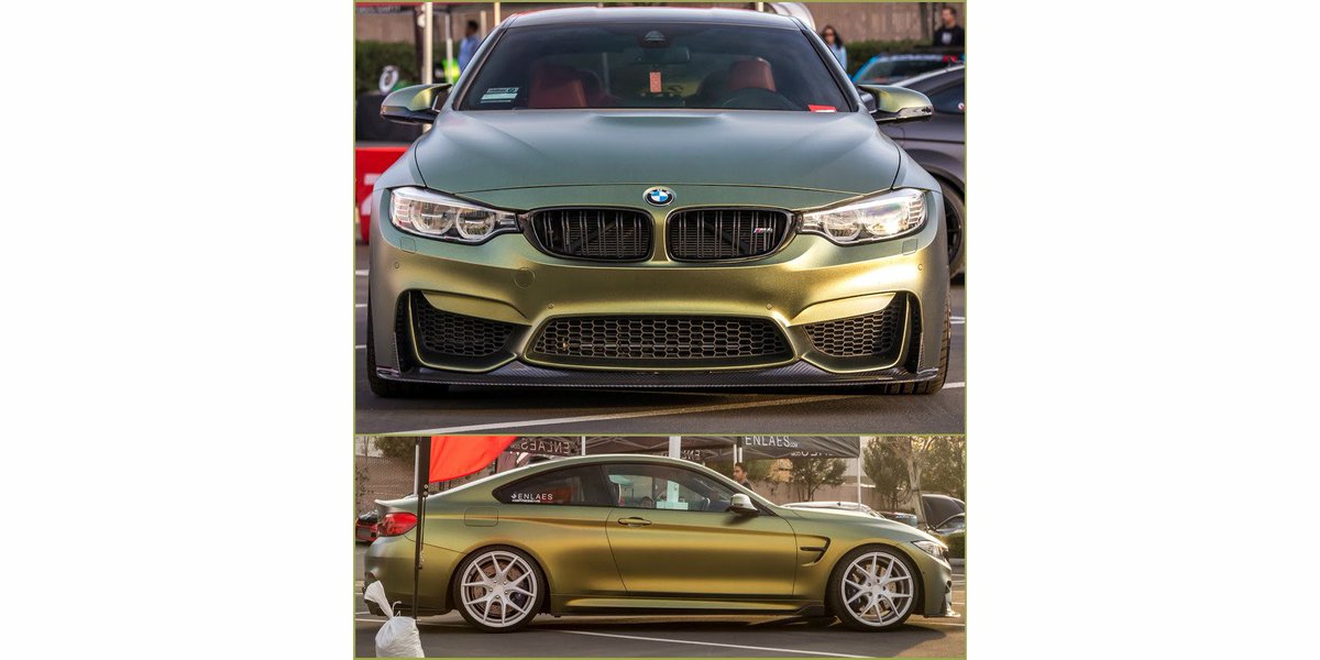Kelly_BMW's tweet photo. This custom #car ///M #chameleon definitely can come & go! #FrontEndFriday #M4 #MPower #ENLAES #BMW #KarmaChameleon https://t.co/iwCg5ioeDN