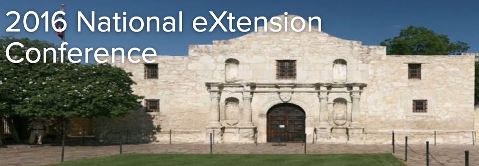 Remember the Alamo? Check it out at #NeXC2016 conference. Register now. eXtension.org #CoopExt