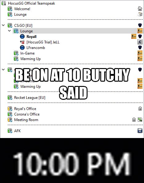 RoyallCS's tweet photo. Nice meme @ButchyCSGO https://t.co/jv5jYr8xZO