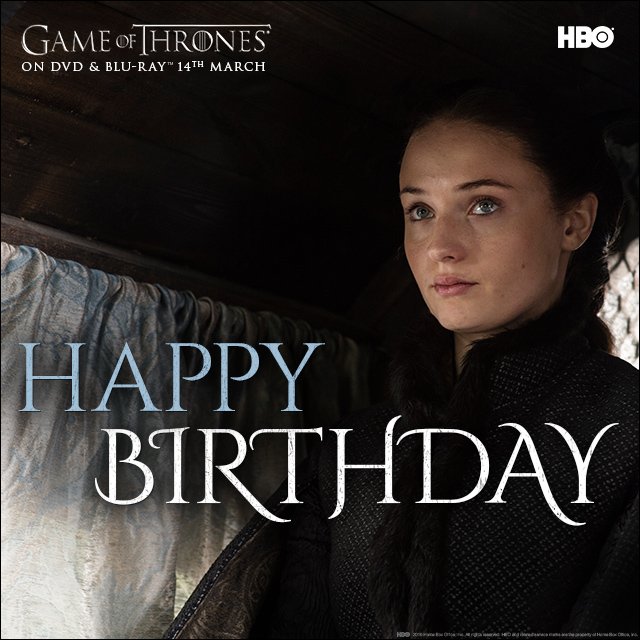 Happy birthday, <a href="/SophieT/">Sophie Thornley</a>! #GameOfThrones