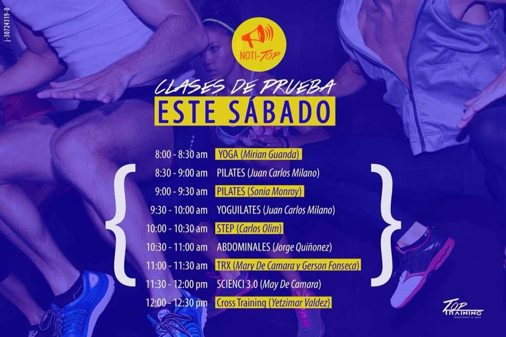 AlvaAlex10's tweet photo. Sólo por mañana se ofrecen estas clases de demostración y están invitados todos los usuarios Top... https://t.co/5yIIPNRJpy
