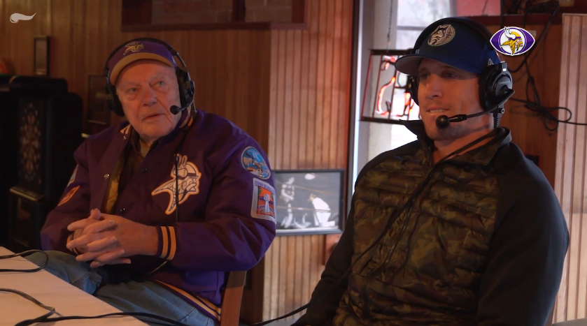 Bud Grant and <a href="/chadgreenway52/">Chad Greenway</a> joined <a href="/PAOnTheMic/">Paul Allen</a>'s radio show in Duluth today.

WATCH: mnvkn.gs/ylWN7J