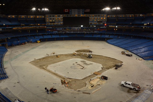 BlueJays's tweet photo. Week two of the “Big Dig” is complete and things are moving along nicely! https://t.co/aBQHNatcqw