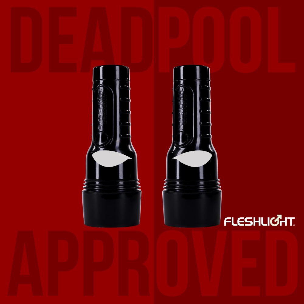Fleshlight's tweet photo. #Deadpool would have been just fine with #fleshlight. https://t.co/wEY2ktT48w