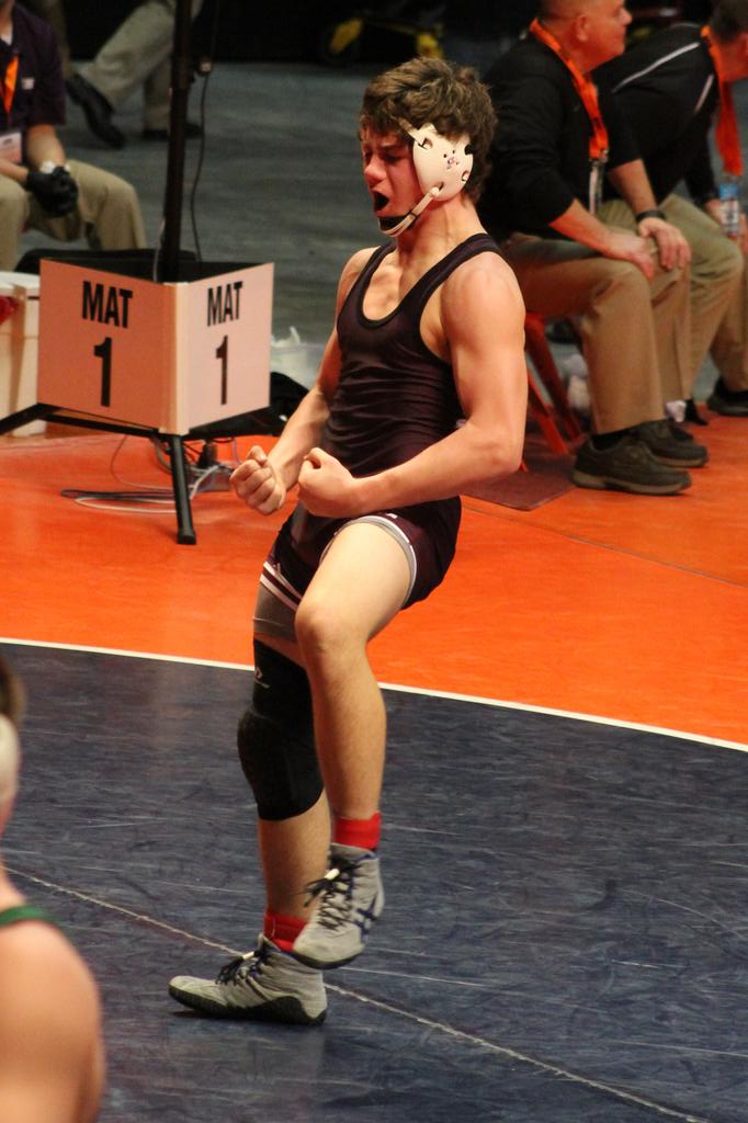 TheDWNation's tweet photo. Nuf Said!  #2016finalist @DrewWenger4 will wrestle to be State Champion tomorrow night.  Woooooooo! https://t.co/QQ5OuI9bxH