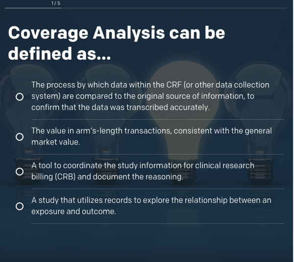 forte's tweet image. "#CoverageAnalysis can be defined as..." Think you know the answer? Take the quiz: hubs.ly/H028kkk0 #research