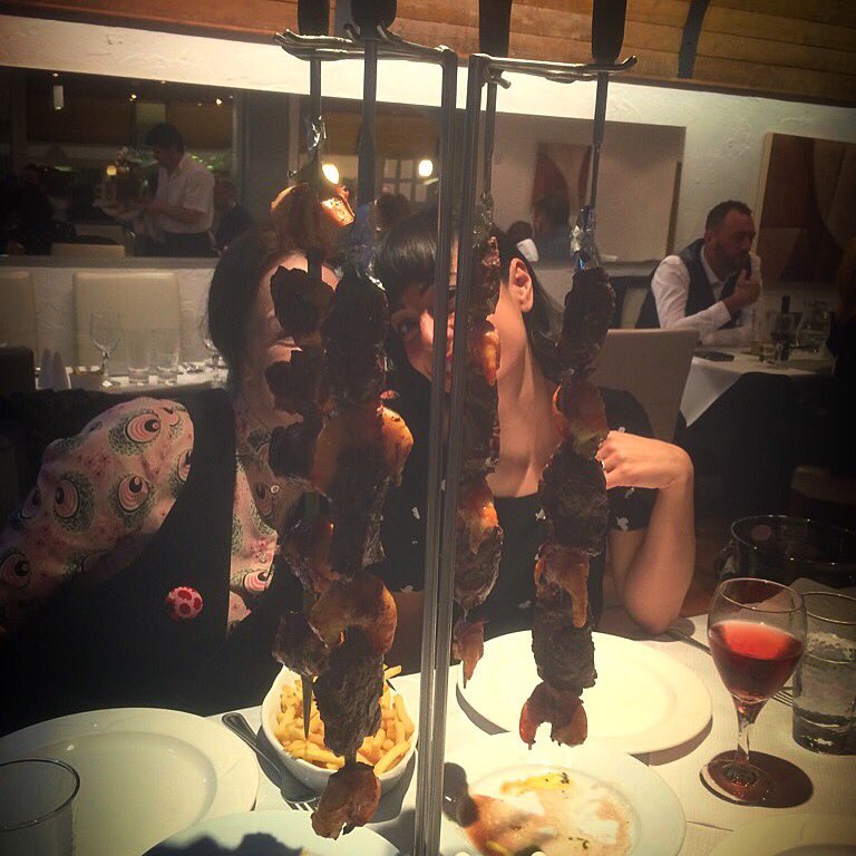 Spot the actress's!!! Love a hanging meat I do! @LuluBelis #islandlife