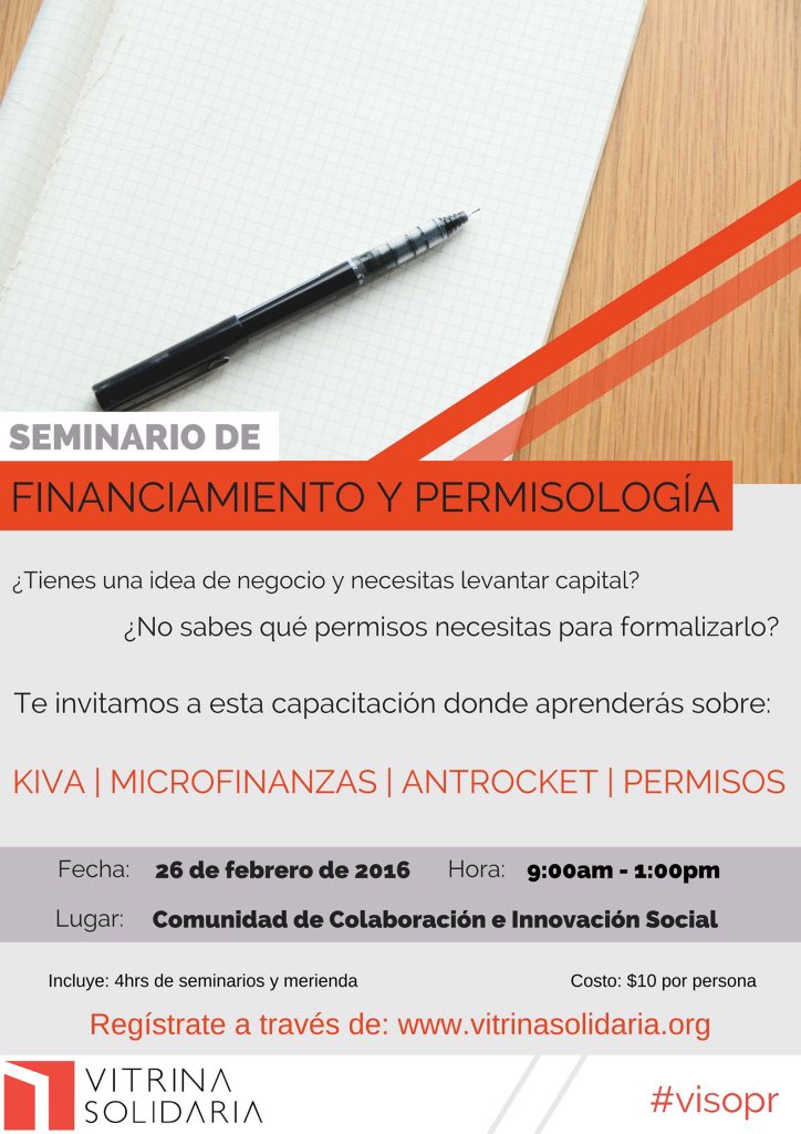 visopr's tweet photo. ¡Este es tu momento!
Una excelente oportunidad para adquirir conocimientos para tu negocio.
#visopr #emprende https://t.co/QbykqHT4Ls
