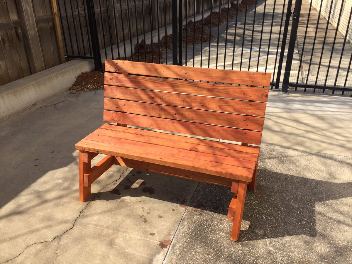 ForneyFAC's tweet photo. Students put together the new picnic table AND stained our bench. GREAT JOB FAC!!!! https://t.co/smumxQgfDG