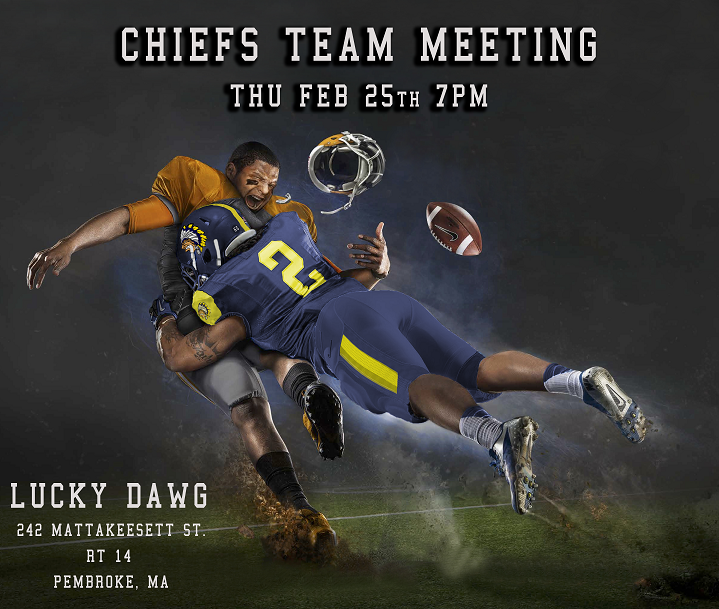 WANTED: 18+ Football players looking to continue their career. Come check out Hanover-based South Shore Chiefs!