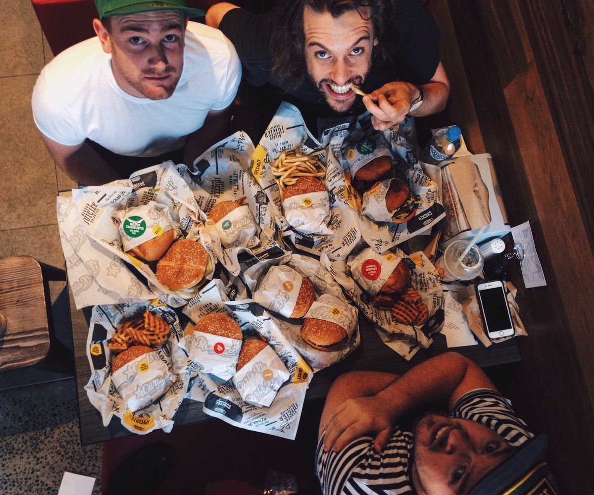 Jesus fucking Christ what have we done?'!?! #BurgerBoys <a href="/CarlsJrAU/">Carl's Jr. Australia</a>