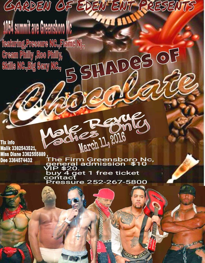 Ladies I'm doing this for y'all.. Greensboro Nc March 11th club firm tickets are available...
