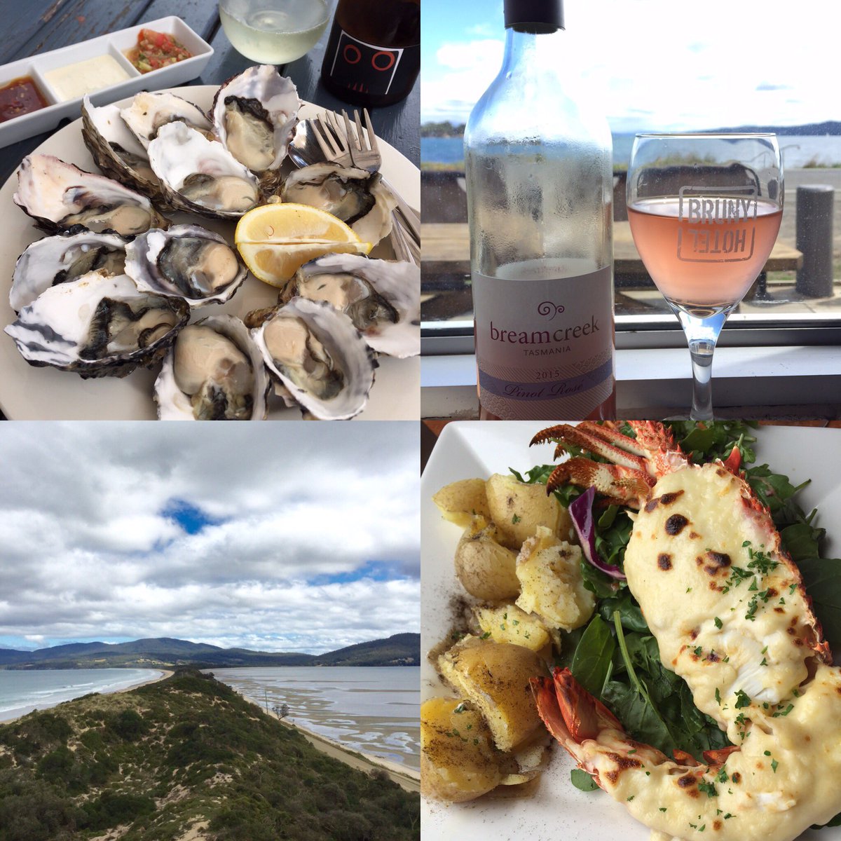 Fantastic food and #wine extravaganza <a href="/brunyisland/">David Gunton</a> today! Fantastic scenery, food &amp; wine. <a href="/HotelBruny/">Hotel Bruny</a> <a href="/getshucked/">Get Shucked</a>