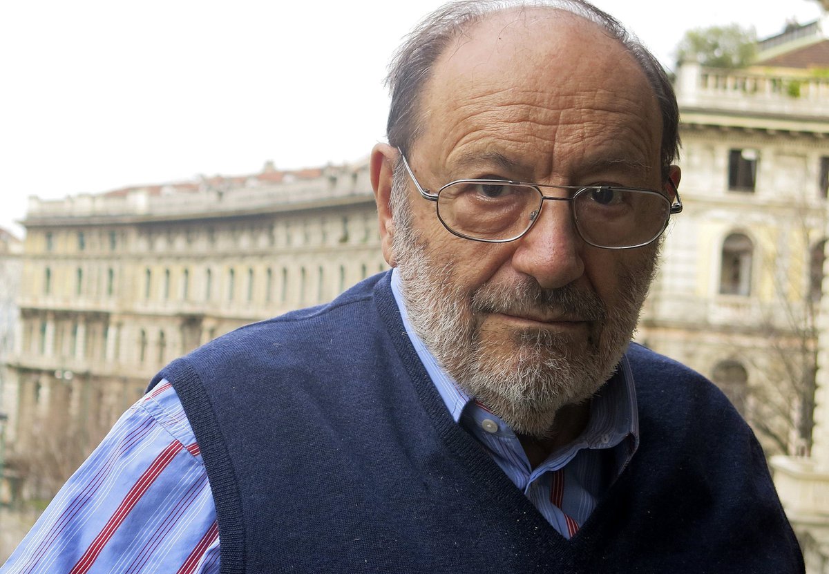 franceinter's tweet photo. « Philosopher, c'est régler ses comptes avec la mort. »
#UmbertoEco #RIP ►https://t.co/9v9fESkZdN #LeNomdeLaRose https://t.co/oeT079uIMC