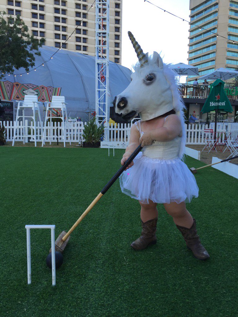 Just two more days to come and see this unicorn at the Royal Croquet Club! 9pm tonight for the show! #ADLfringe