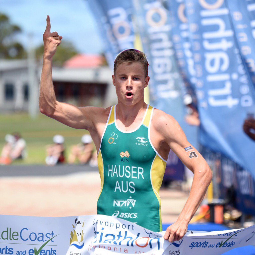 AusTriathlon's tweet photo. CONGRATS @Soph_malowiecki & @Matt_Hauser 2016 AUS Junior #triathlon Champions! #AJTS #devonportri π· @DellyPhotoNinja https://t.co/lcYScpF0Ua