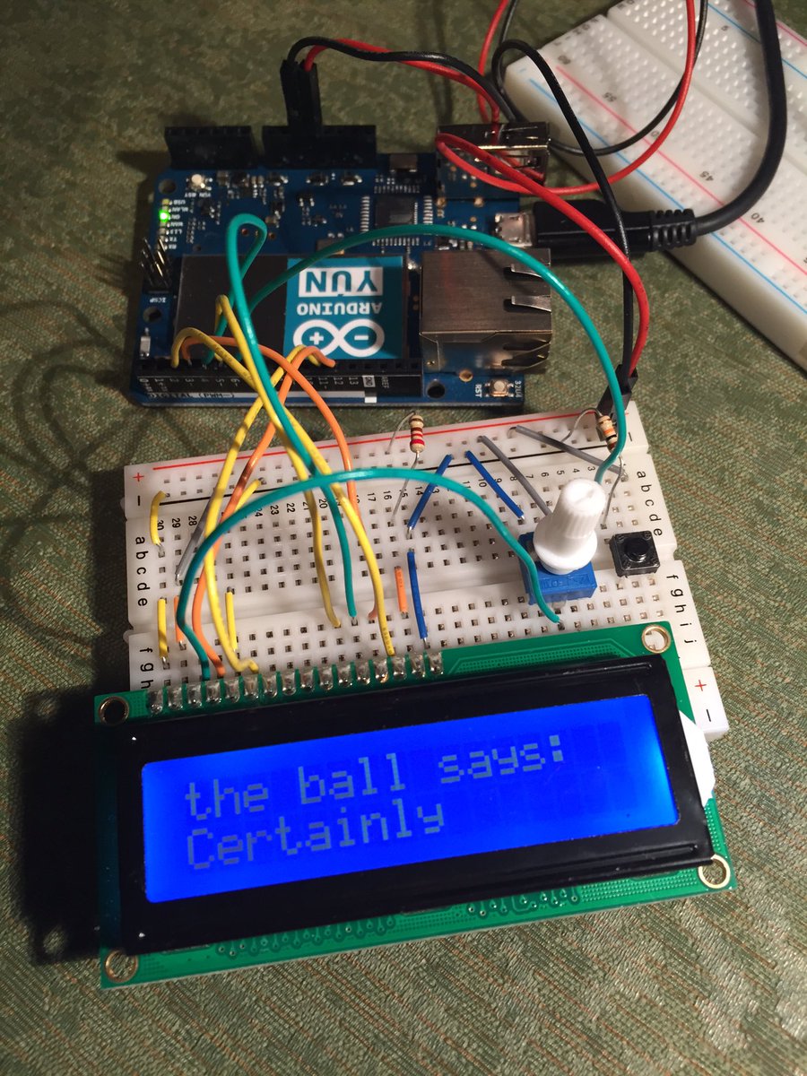 TenayaHurst's tweet image. It's true. #fridaynight I am with #arduinoyun #prototyping Do I love #arduino ? #certainly @ArduinoWoman ~T