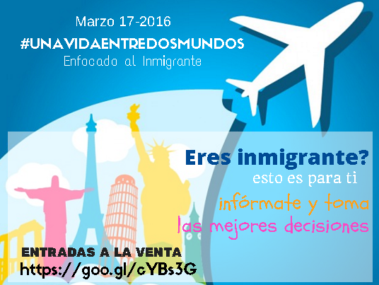 smarttalentnet's tweet photo. Si eres INMIGRANTE Te esperamos #Unavidaentredosmundos organizado por @Gabriela ArΓ©valo #fullevento y @DonPanBakery. https://t.co/AMufwJxWjO