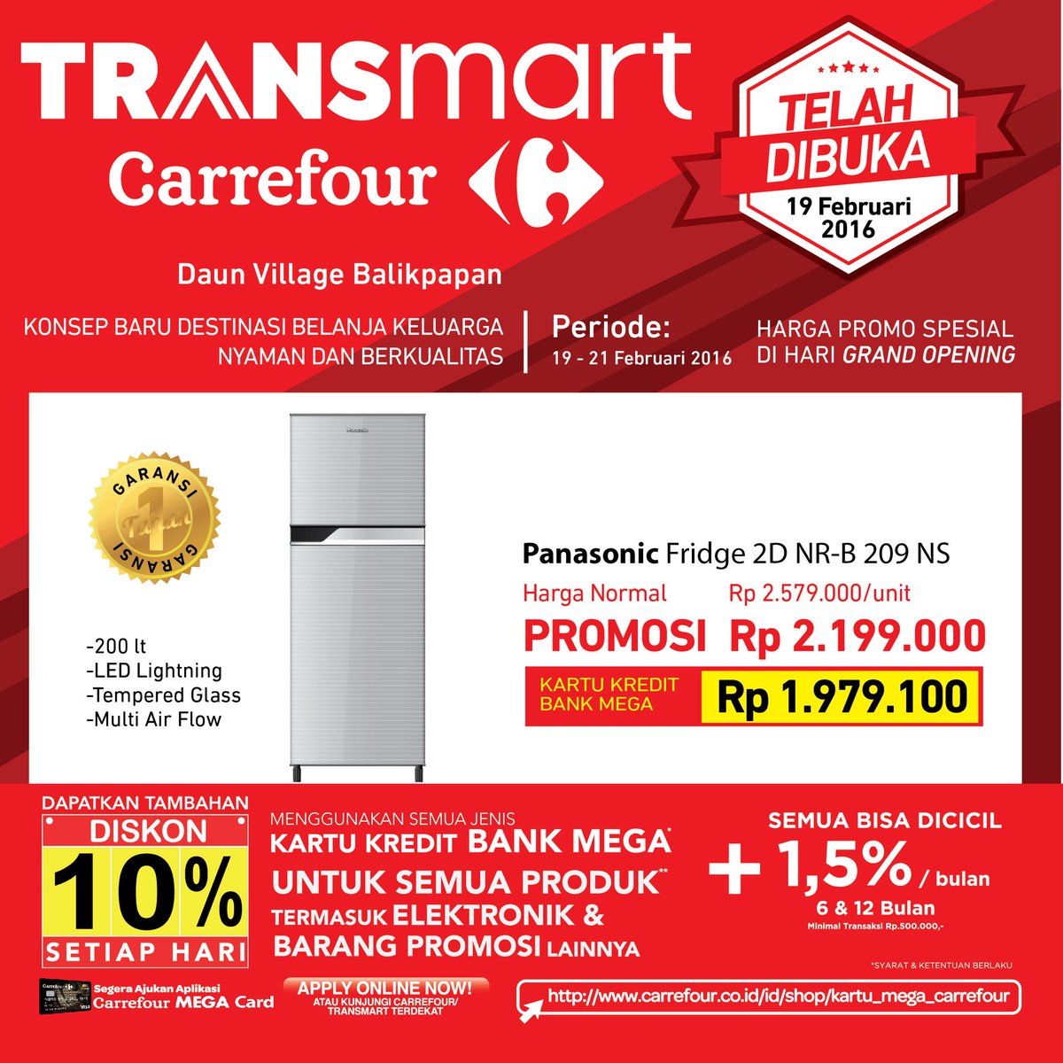 TransmartCarre4's tweet photo. TRANSMART Daun Village promo grand opening 20 Feb 2016! Don't miss it.. @InfoBalikpapan @Carrefour_ID https://t.co/66RjkhsA4i