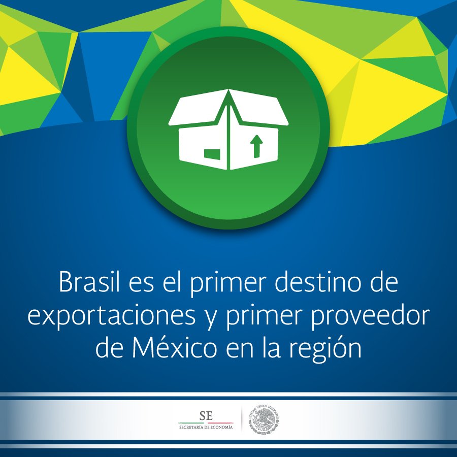 SE_mx's tweet photo. Brasil es el primer destino de exportaciones y primer proveedor de México en la región https://t.co/RxHnTlqGd3 https://t.co/mo5knqGcHy