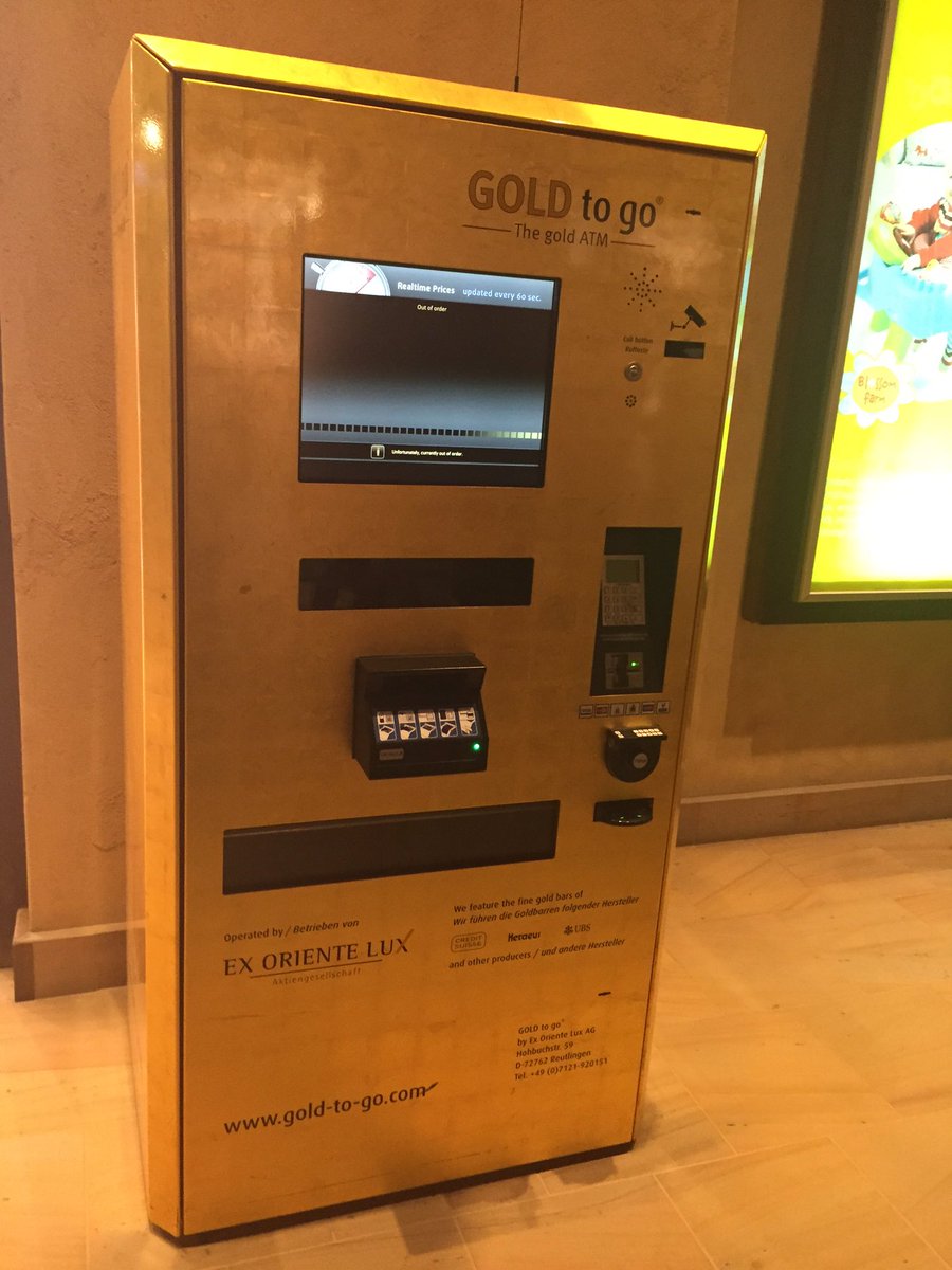 Nisar Hussain On Twitter Loving Dubai Where You Can Buy Gold Bars From An Atm Machine Https T Co 1eqow2fymf