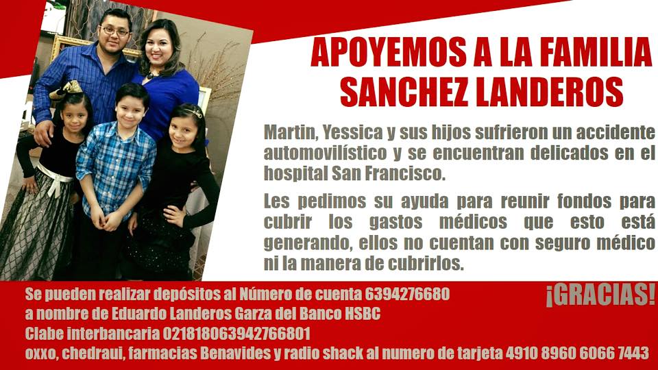 xoshit's tweet photo. hola spero sten pasando feliz viernes hoy quiero pedirles un enorme favor.apoyo para la familia sanchez landeros https://t.co/byrFlPl7Vo