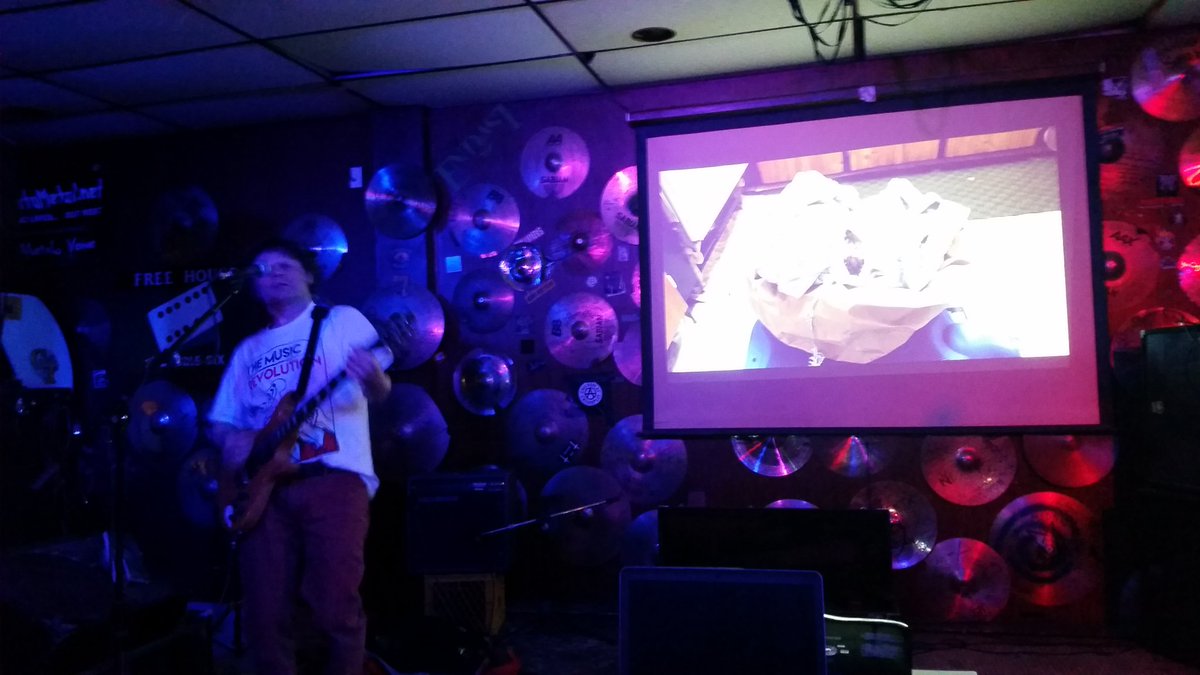 me_three's tweet photo. Evan Symons's multimedia show is killing! He IS a bird. https://t.co/WivjhsteDH