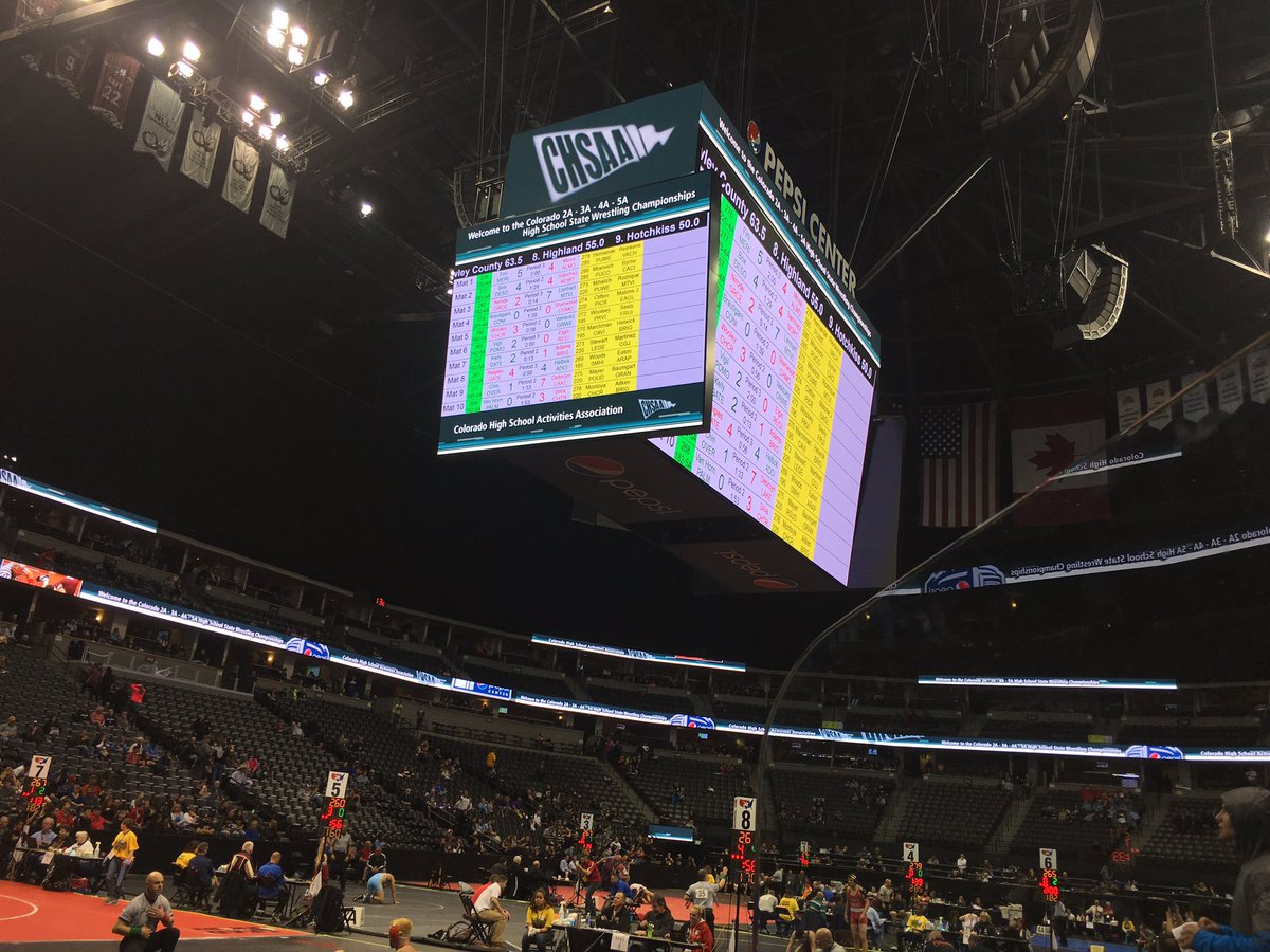 ArapGrapplers's tweet photo. Tyler Eaton end his senior season at the Pepsi Center. Great effort. #StateQualifier #CaptainHeadlock https://t.co/abBEhNi7rN