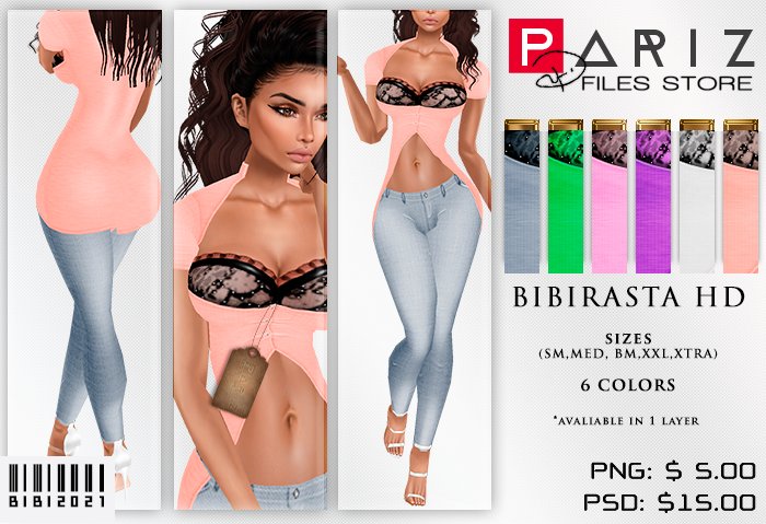 ParizFileStore's tweet image. BIBIRASTA
order gretalynce@gmail.com

#filesales #imvu #filesalesimvu #parizfilestore 

AVALIABLE ONLY 10 PEOPLES