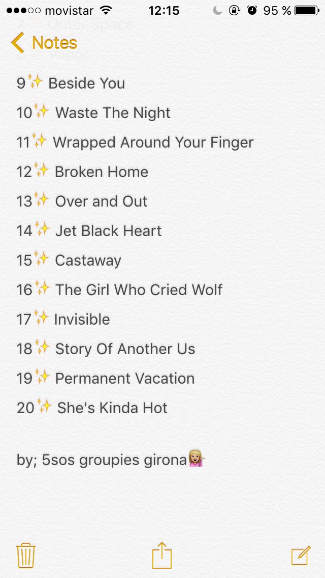 dramaticain's tweet photo. the perfect setlist💁🏼 #SoundsLiveFeelsLive #SLFL @5SOS @Ashton5SOS @Calum5SOS @Michael5SOS @Luke5SOS 🔜🎸🤘🏻💥 https://t.co/GwUDI4HzGV