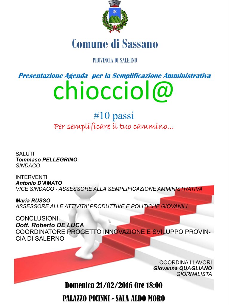 DAmatoIngeo's tweet photo. Presentazione agenda per la semplificazione amministrativa "chiocciol@" #10pass. @ComuneSassano https://t.co/vkaDviMaVn