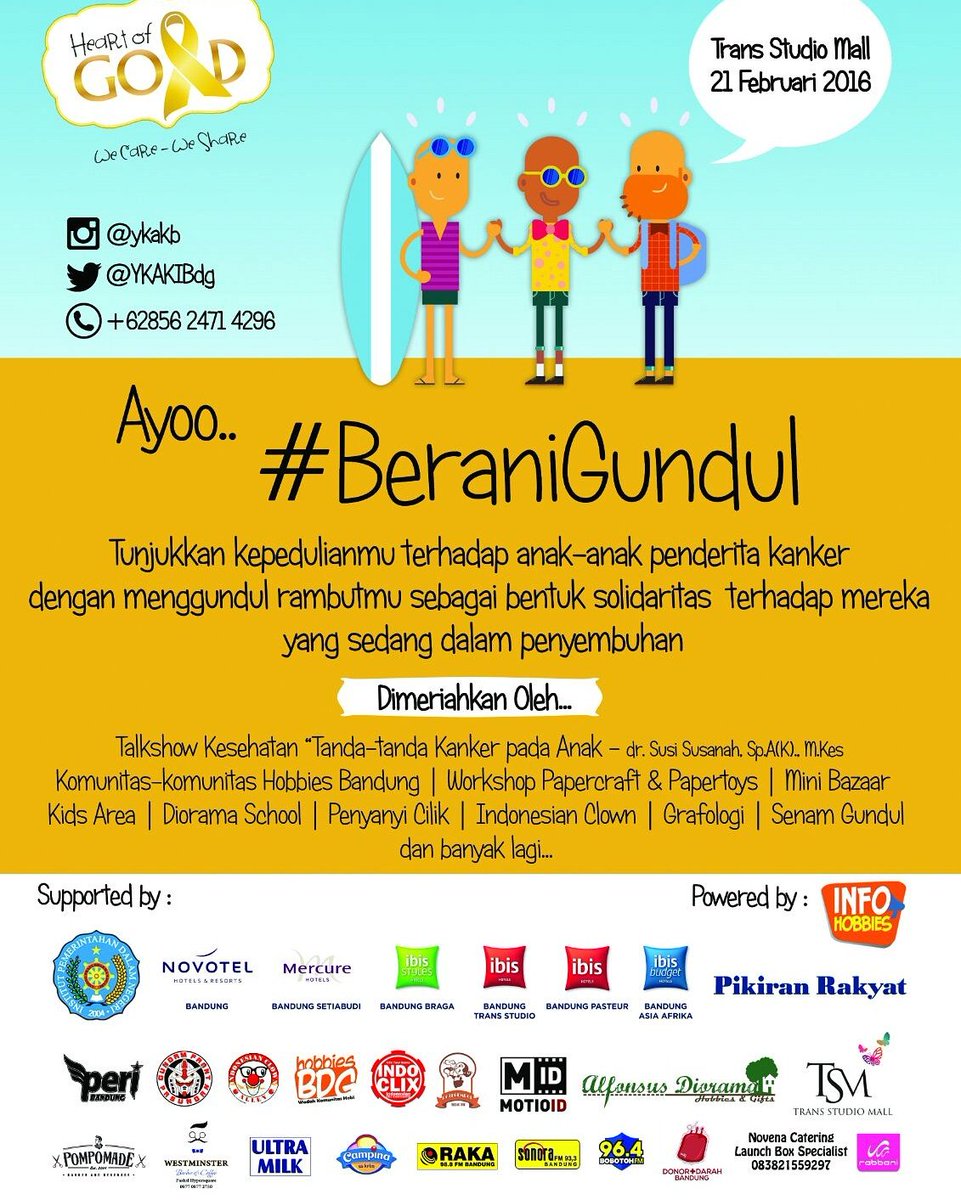 Heart of Gold #beraniGundul sebagai acara kepedulian dan solidaritas bagi mereka yang sedang dalam masa penyembuhan