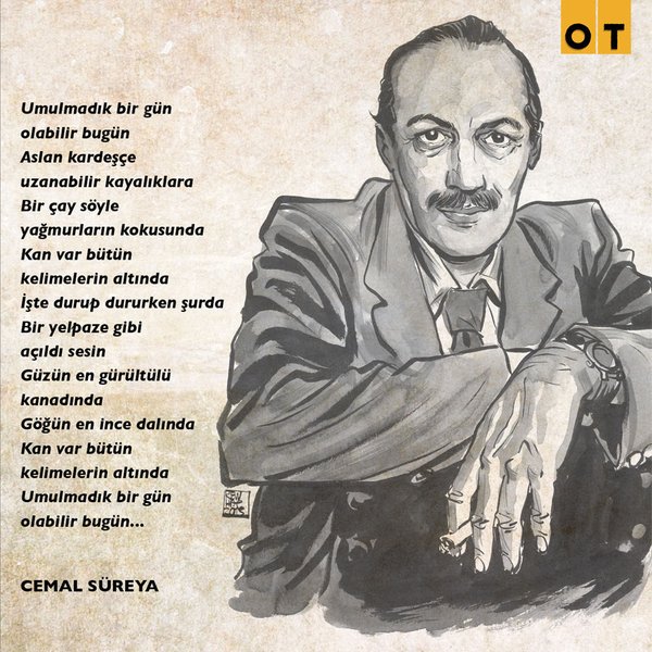 ot_dergi's tweet photo. Güzün en gürültülü kanadında
Göğün en ince dalında
Kan var bütün kelimelerin altında...
#CemalSüreya #OTdergi https://t.co/ss9yYSsKmm