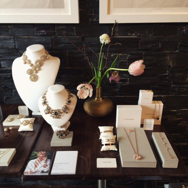 cadenzza's tweet photo. Our beautiful display at the #groomingroom @ #centuryclub as part of #londonfashionweek #cadenzza #cadenzzajewellery https://t.co/a9CRFb21Hl