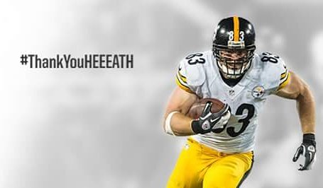 back4sure's tweet photo. #HEEEAATTHHHH @Stillers Steeler games won't be the same! Greatest TE ever. #2TimeSuperBowlChamp #2TimeProBowl https://t.co/7qpDvGK37z
