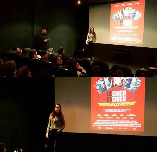 freijista's tweet photo. Que bonita acudía @CeliaFreijeiro en el pase especial de #DeChicaenChica en #ArtisticMetropol. Me encanta bella 🙏❤ https://t.co/AkZpbe8mY2