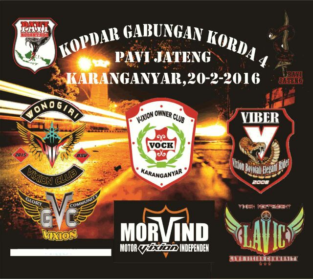 Merapat di SPBU Jonggrangan jam 19.00 bro. Kita gas ke KOPGAB PAVI KORDA 4 @ VOCK Karanganyar. #PAVI #VIXION #KOPGAB